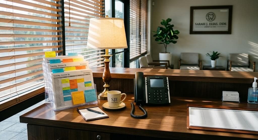 Dental front office workflow daily checklist for a productive practice