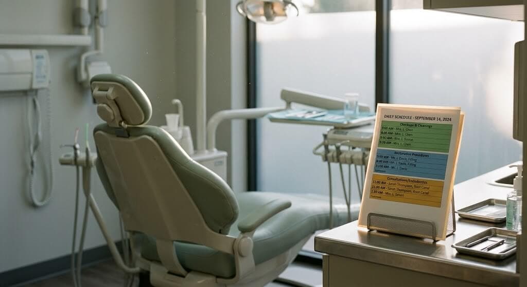 Dental appointment scheduling optimization strategy for consistent daily production