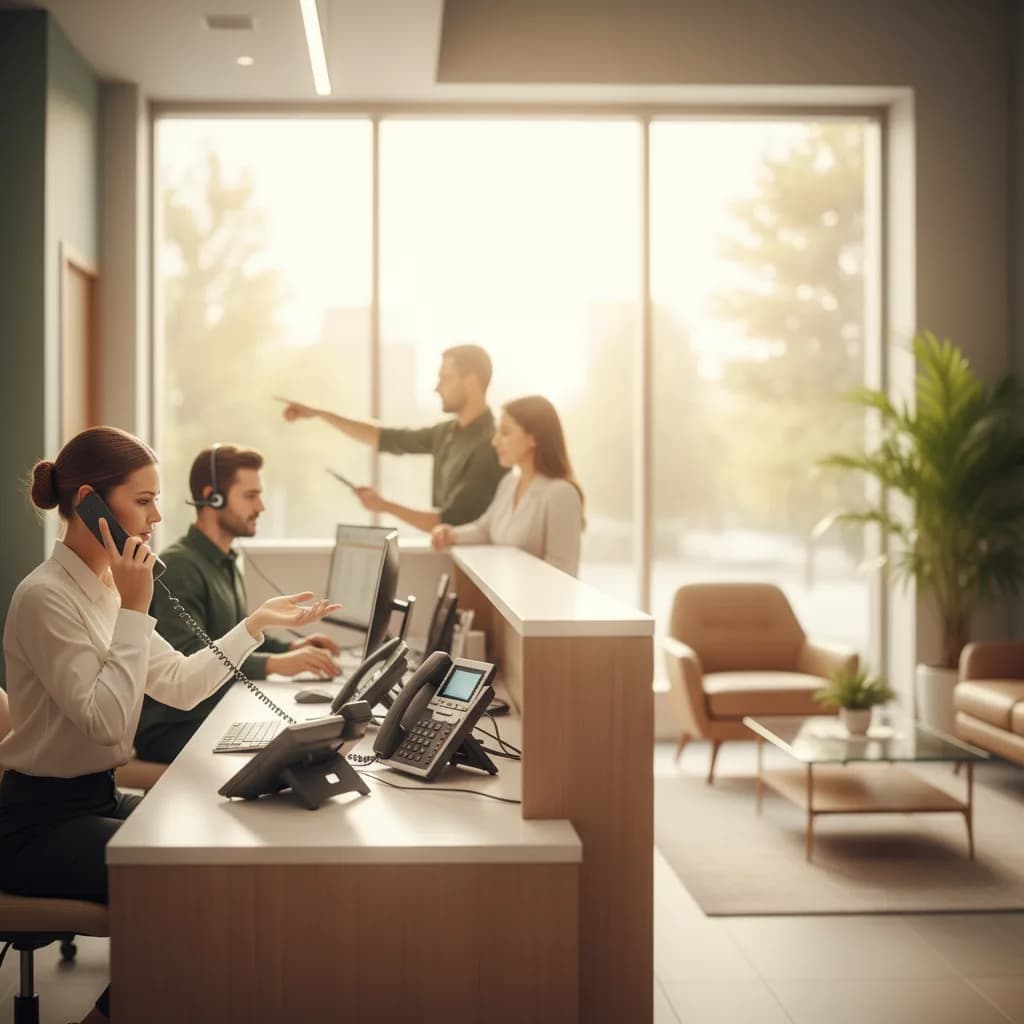 Dental high call volume showing how AI handles phone overflow during peak hours