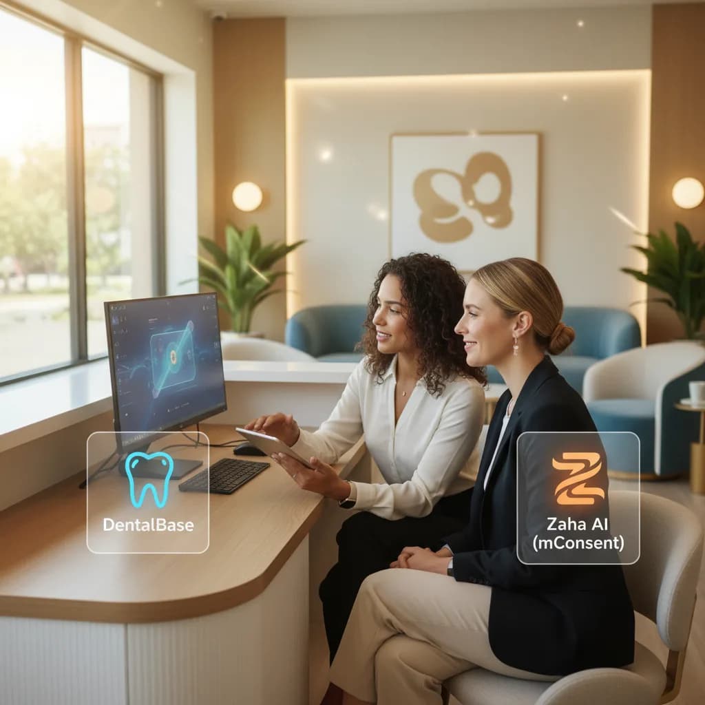 DentalBase vs Zaha AI (mConsent): AI Receptionist Comparison