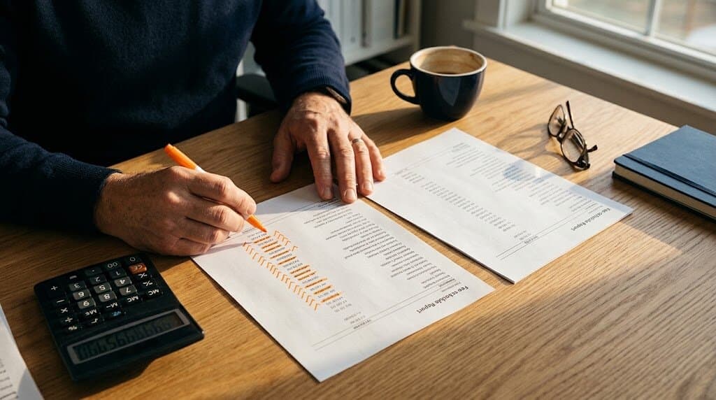 How to drop a PPO plan: dental practice owner reviewing insurance write-off figures on a report