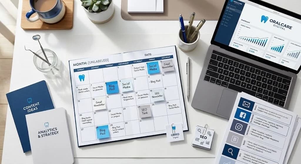 Featured image for How to Build a Dental Marketing Content Plan in One Day